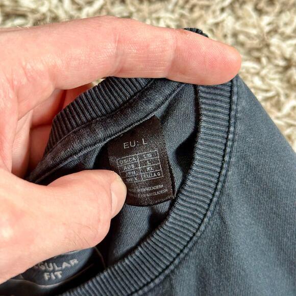 Y2K O’Neill Oneill Faded Black Regular Fit Tee Big Logo Surf Style Men’s Size L - Picture 6 of 7